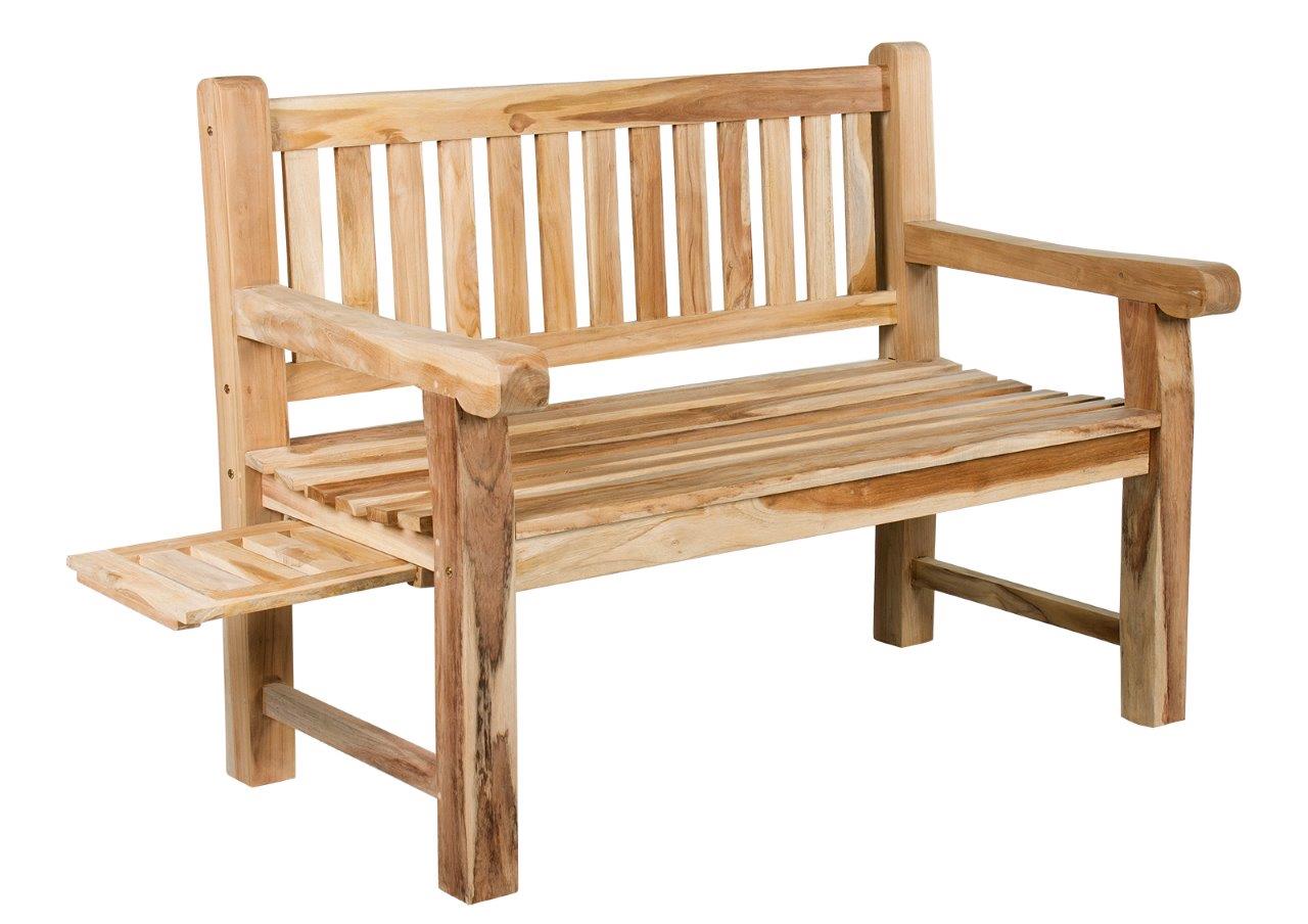 stabile ergonomische große Sitzbank Parkbank Holzbank Gartenbank 140 cm